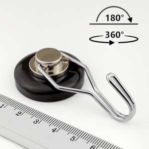 Magnetic swivel hook