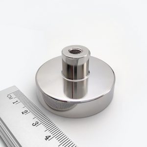Magnetic mount - pot magnet with internal thread socket, 48x12 mm