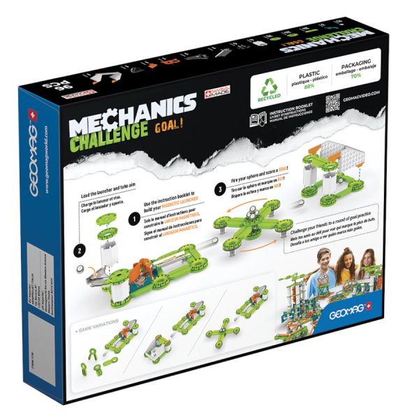 Magnetic building set Geomag Mechanics Challenge, 96 parts