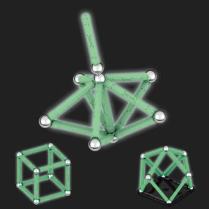 glowing magnetic building set