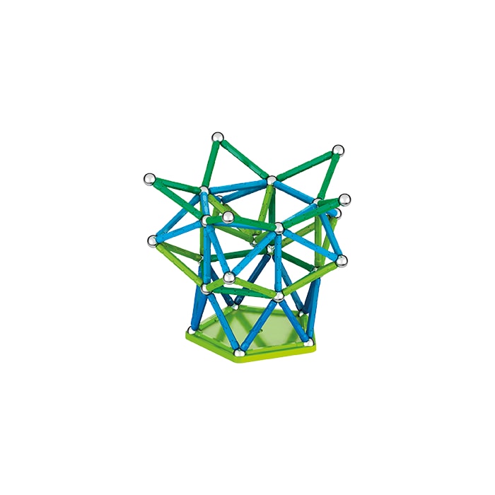 Magnetic building set Geomag Classic, 142 parts