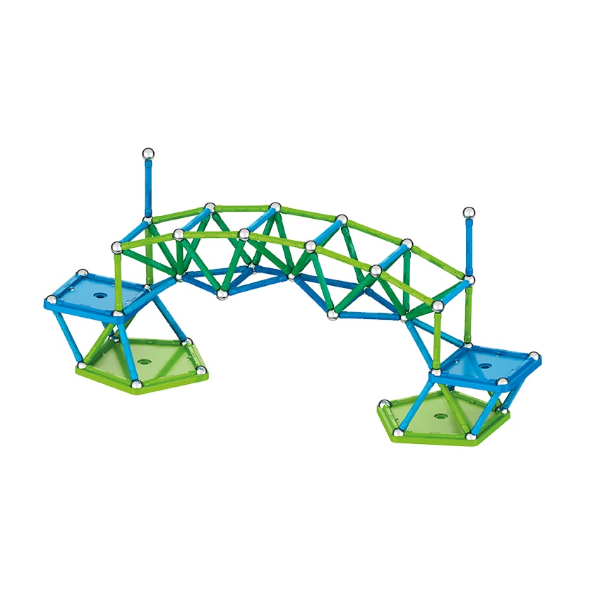 Magnetic building set Geomag Classic, 142 parts