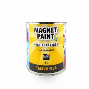 Magnetic wall paint, 1 l, grey