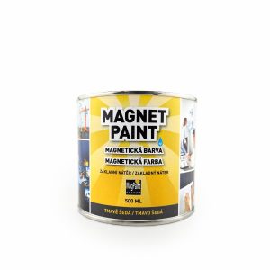Magnetic wall paint, 0.5 l, grey