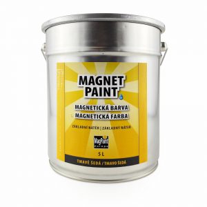 Magnetic wall paint, 5 l, grey