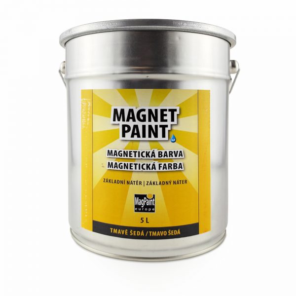 Magnetic wall paint, 5 l, grey