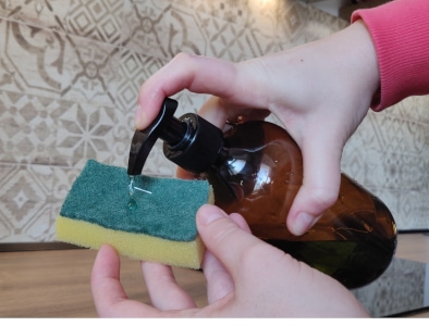 tip jug - dish cleaning soap