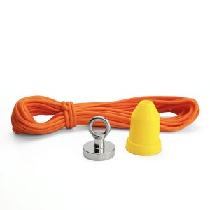 equipment for magnet fishing-set magnet, cone, rope