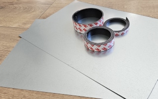 magnetic tip - magnetic make-up frame-what we need-metal plate, magnetic tape