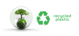 made out of recycled plastic