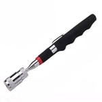 Telescopic magnetic pick-up tool with LED