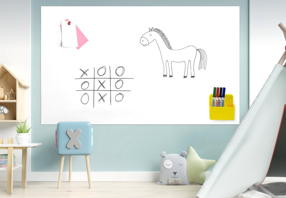Magnetic marker holder for whiteboards