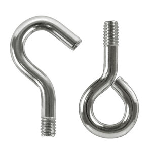 screw hooks and eyelets