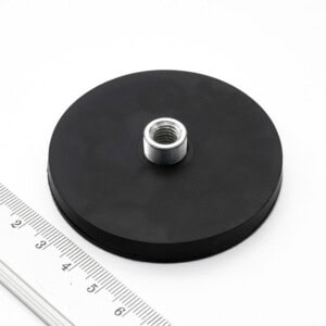 Pot magnets with internal thread socket