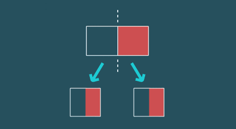 Splitting a magnet into two magnets