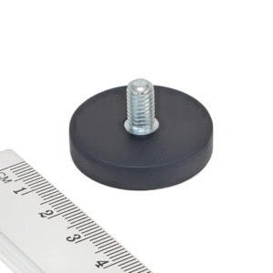Pot magnet with threaded stud