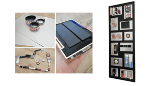 How do you make a magnetic makeup frame?