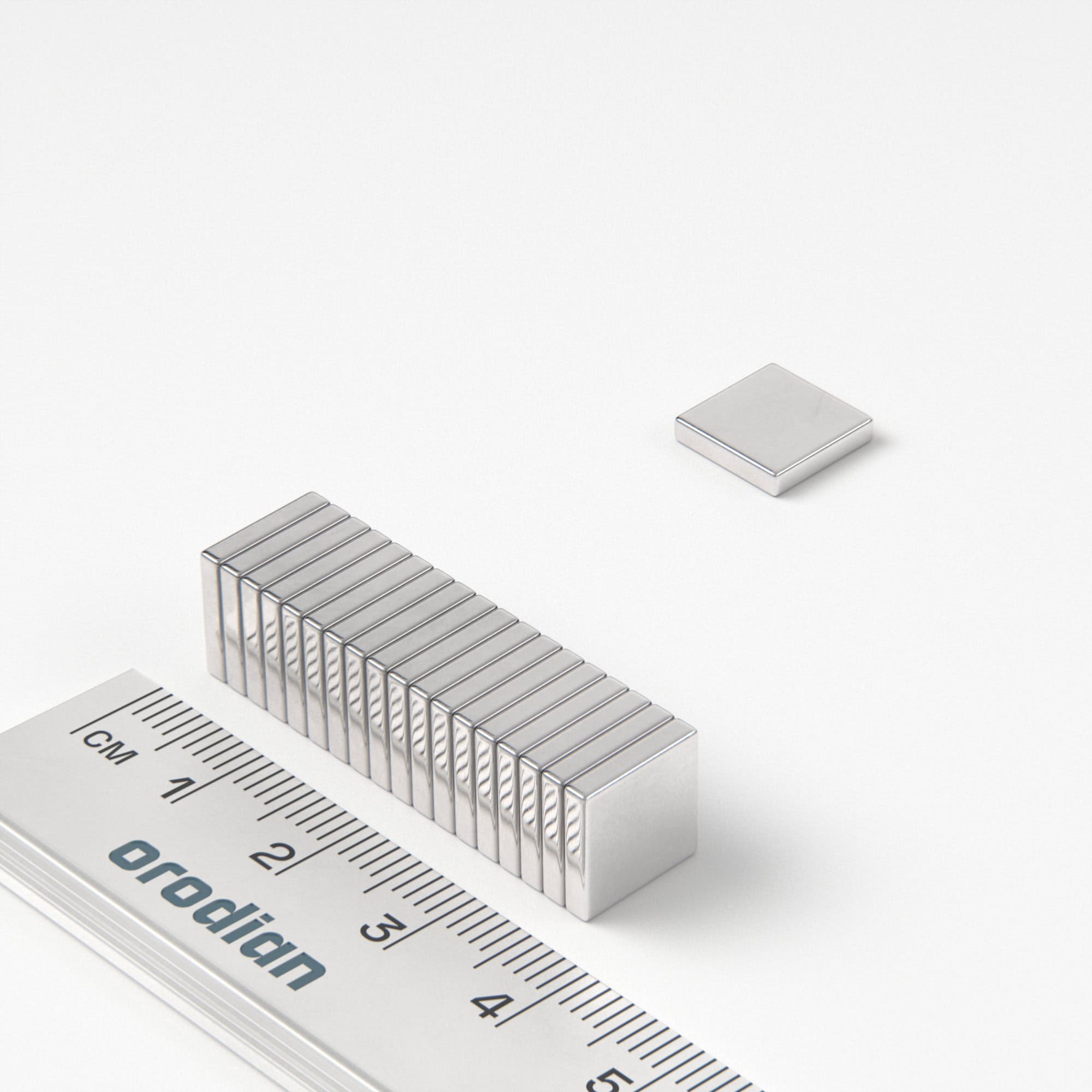 Neodymium magnet, block, 10×10×2 mm - N38