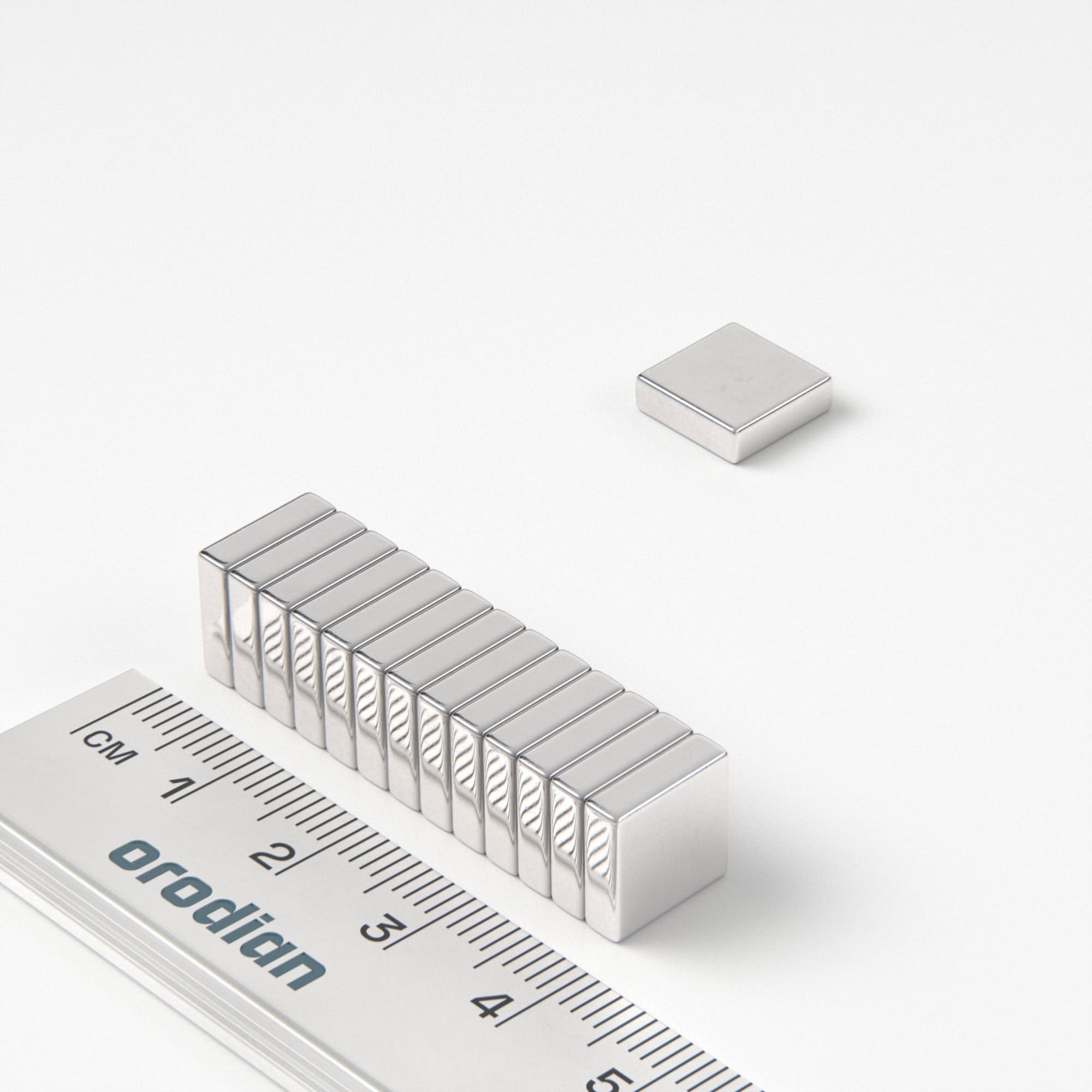 Neodymium magnet, block, 10×10×3 mm - N38
