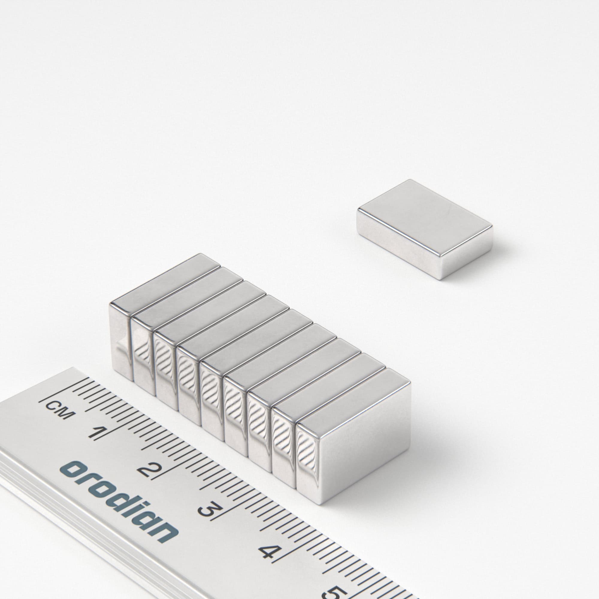 Neodymium magnet, block, 15×10×4 mm - N42