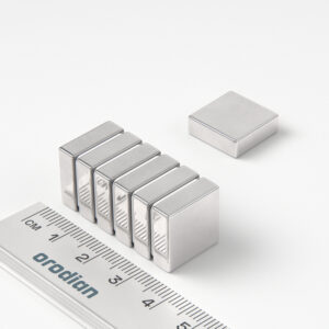 Neodymium magnet, block, 15×15×5 mm - N38