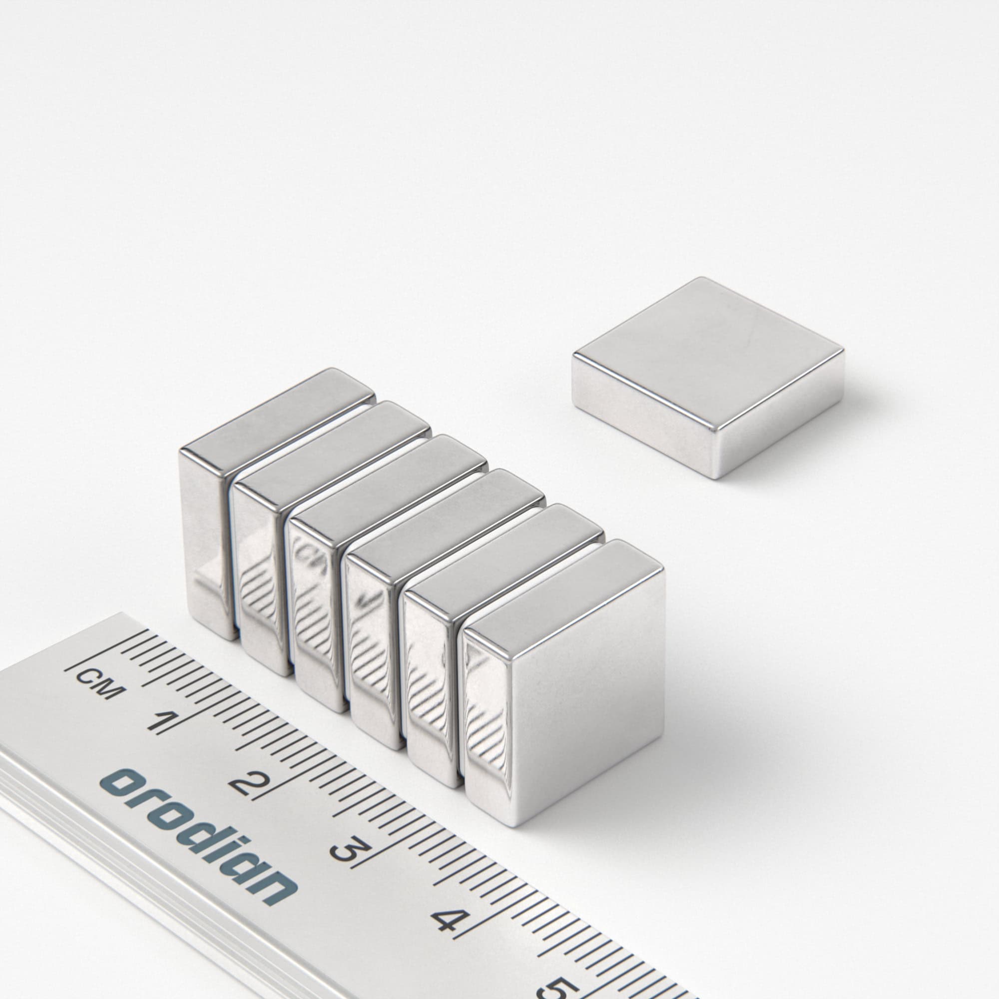 Neodymium magnet, block, 15×15×5 mm - N38