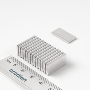 Neodymium magnet, block, 20×10×2 mm - N38