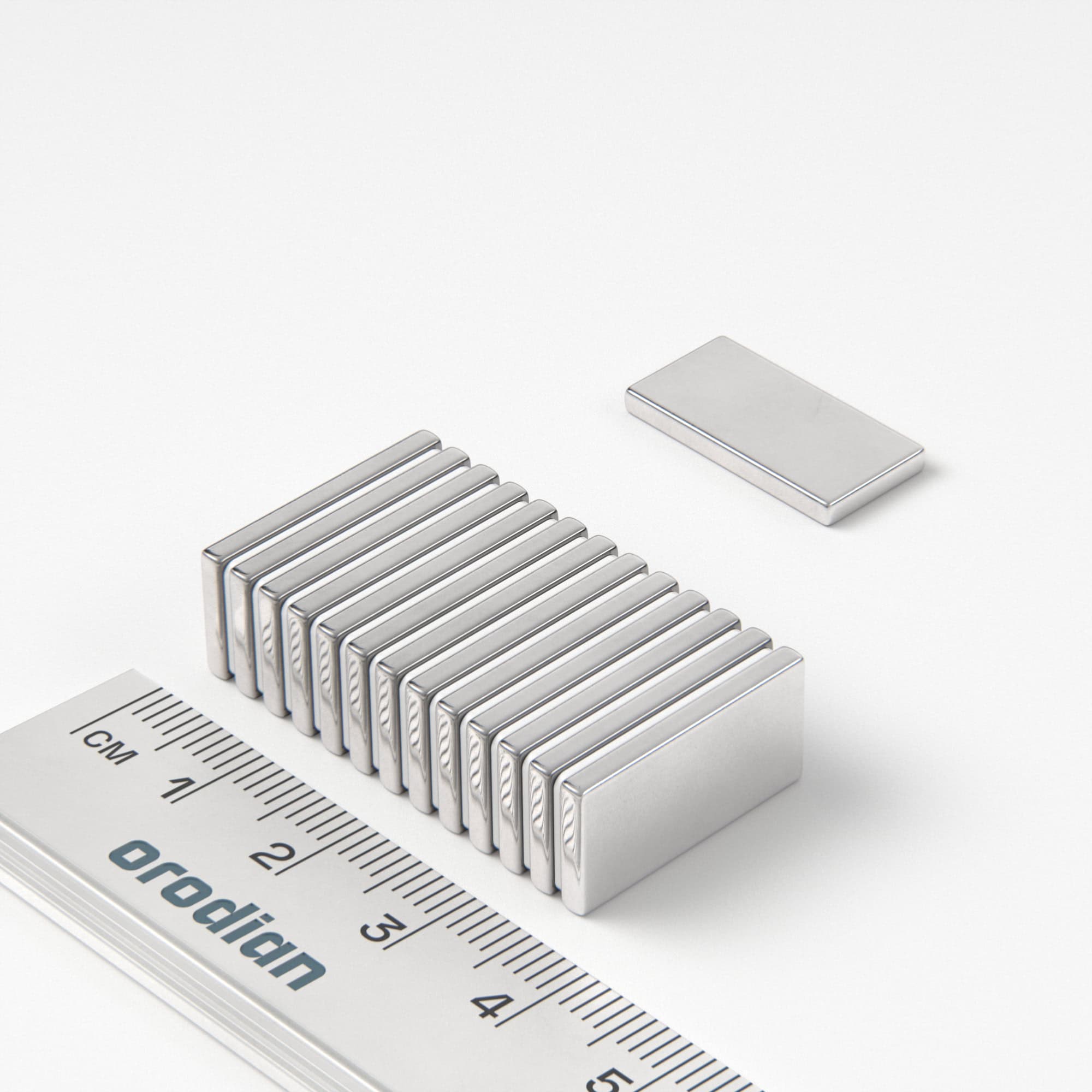 Neodymium magnet, block, 20×10×2 mm - N38