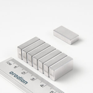 Neodymium magnet, block, 20×10×5 mm - N35