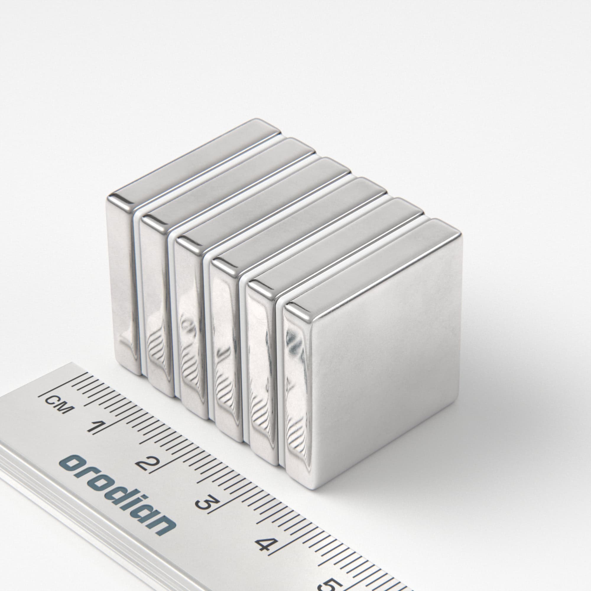 Neodymium magnet, block, 25×25×5 mm - N38