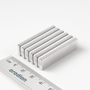 Neodymium magnet, block, 40×10×3 mm - N38