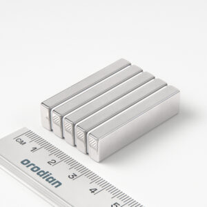 Neodymium magnet, block, 40×10×5 mm - N38