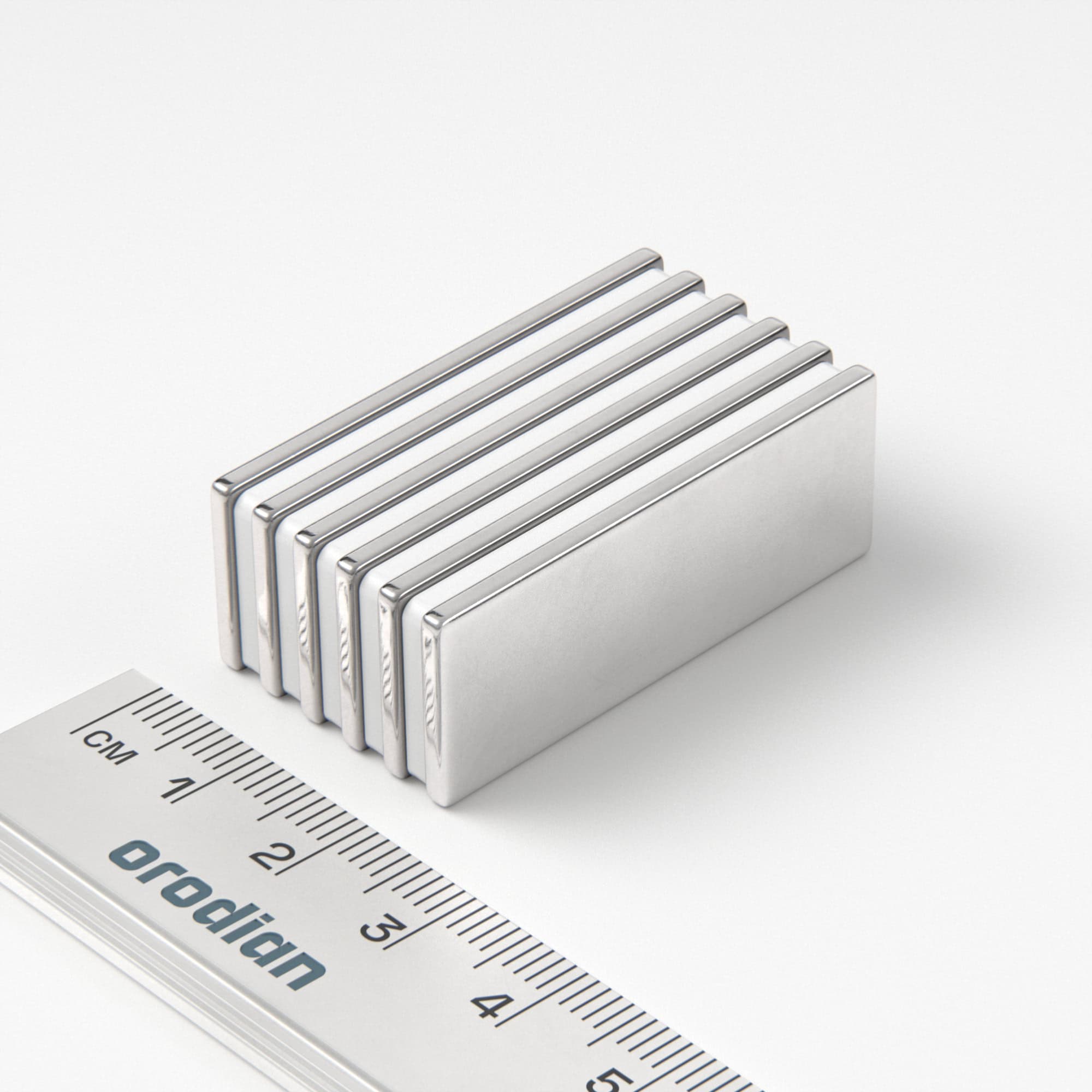 Neodymium magnet, block, 40×15×2 mm - N38