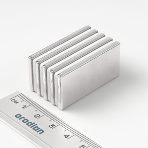 Neodymium magnet, block, 40×20×3 mm - N38