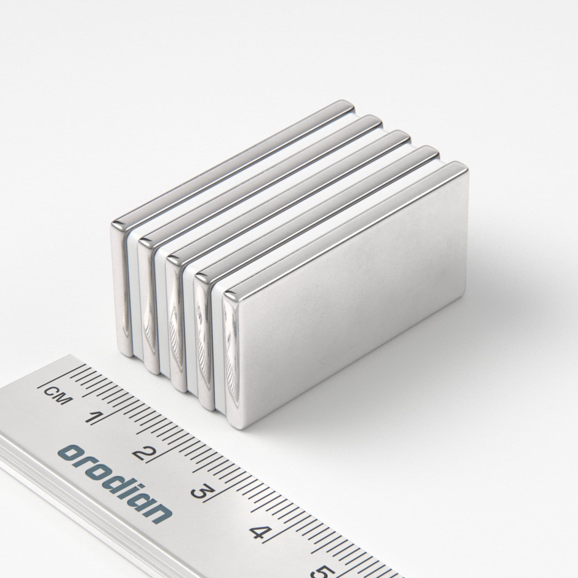 Neodymium magnet, block, 40×20×3 mm - N38