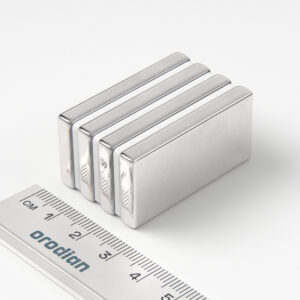 Neodymium magnet, block, 40×20×5 mm - N38
