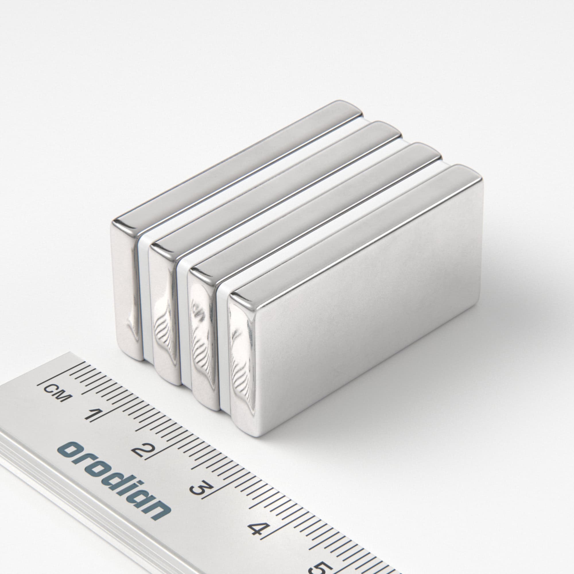 Neodymium magnet, block, 40×20×5 mm - N38