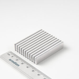 Neodymium magnet, block, 50×10×2 mm – N38