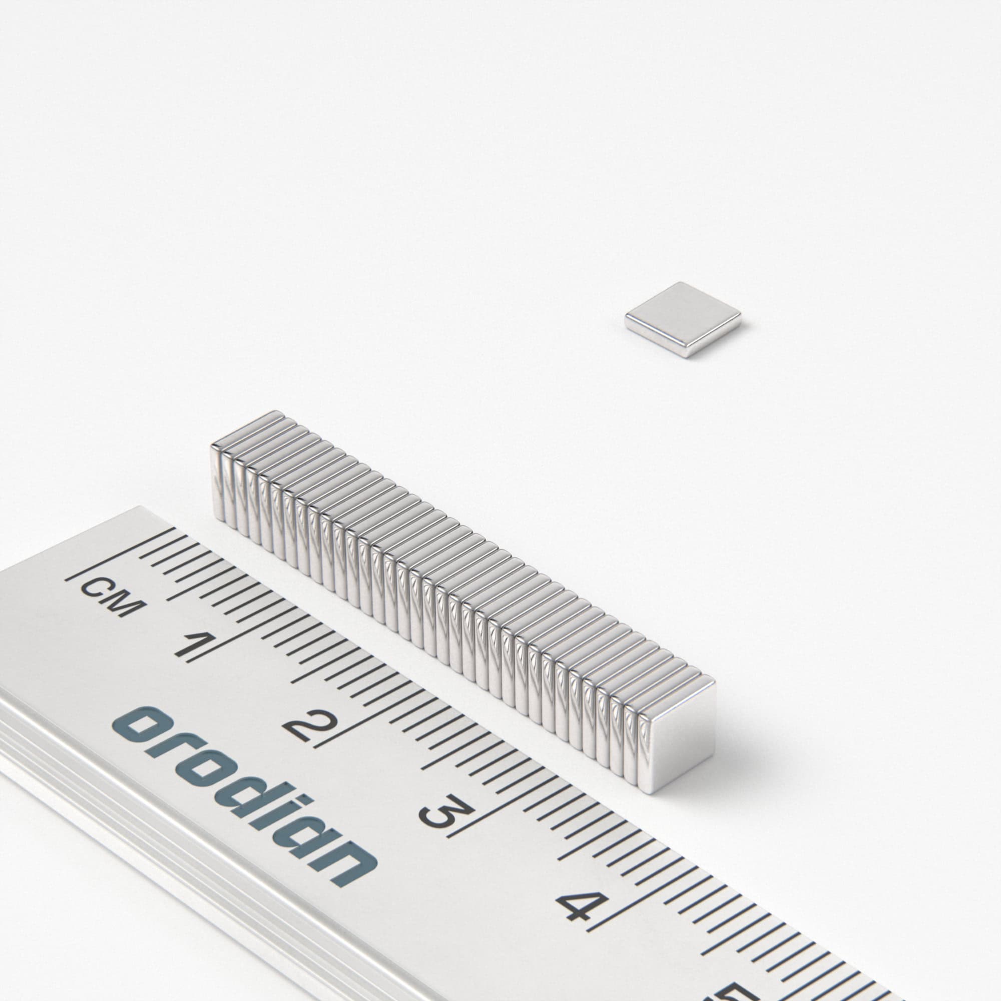 Neodymium magnet, block, 5×5×1 mm - N38
