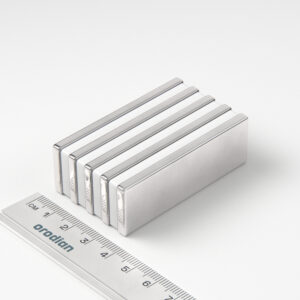 Neodymium magnet, block, 60×20×4 mm - N38