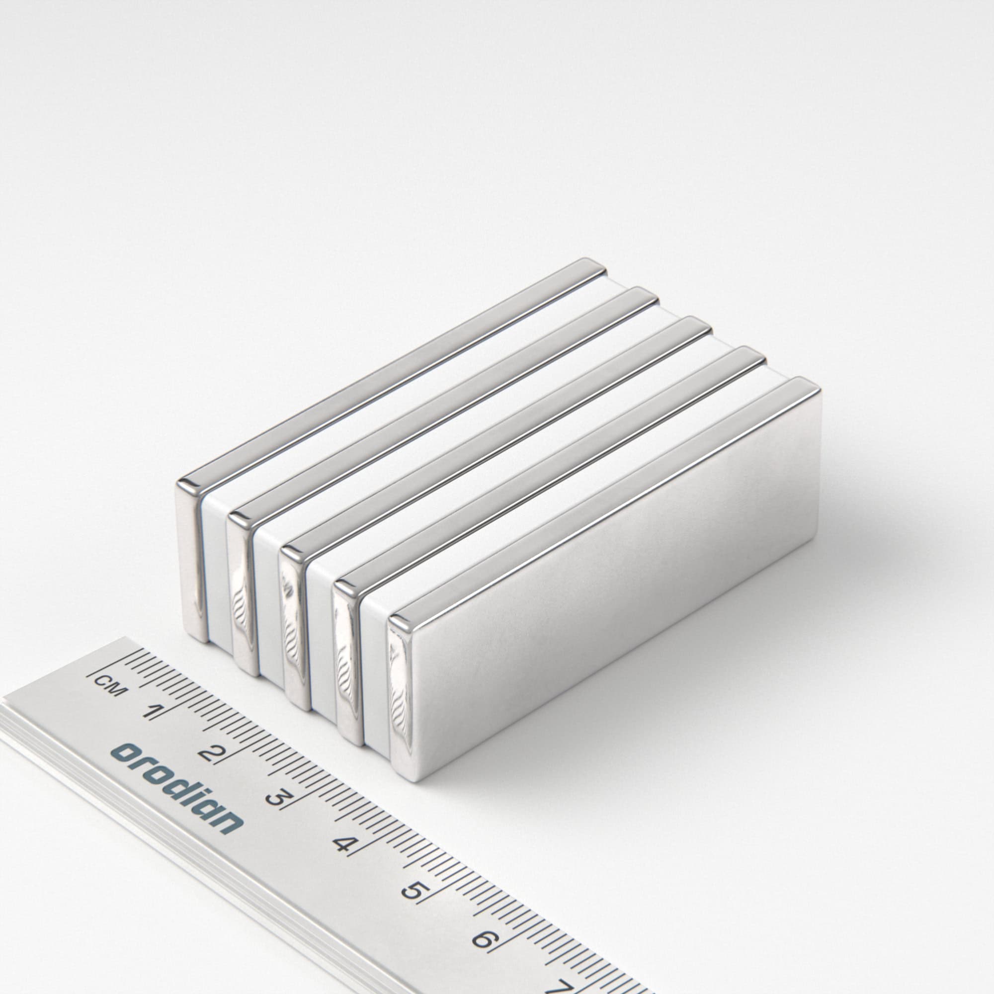 Neodymium magnet, block, 60×20×4 mm - N38