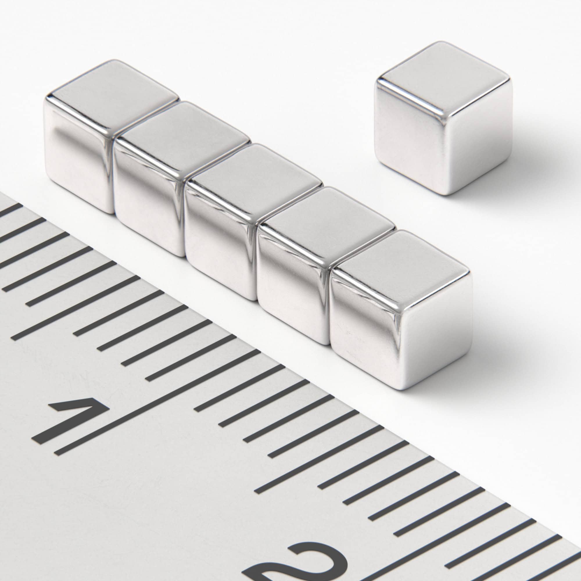 Neodymium magnet, cube, 3×3×3 mm - N38