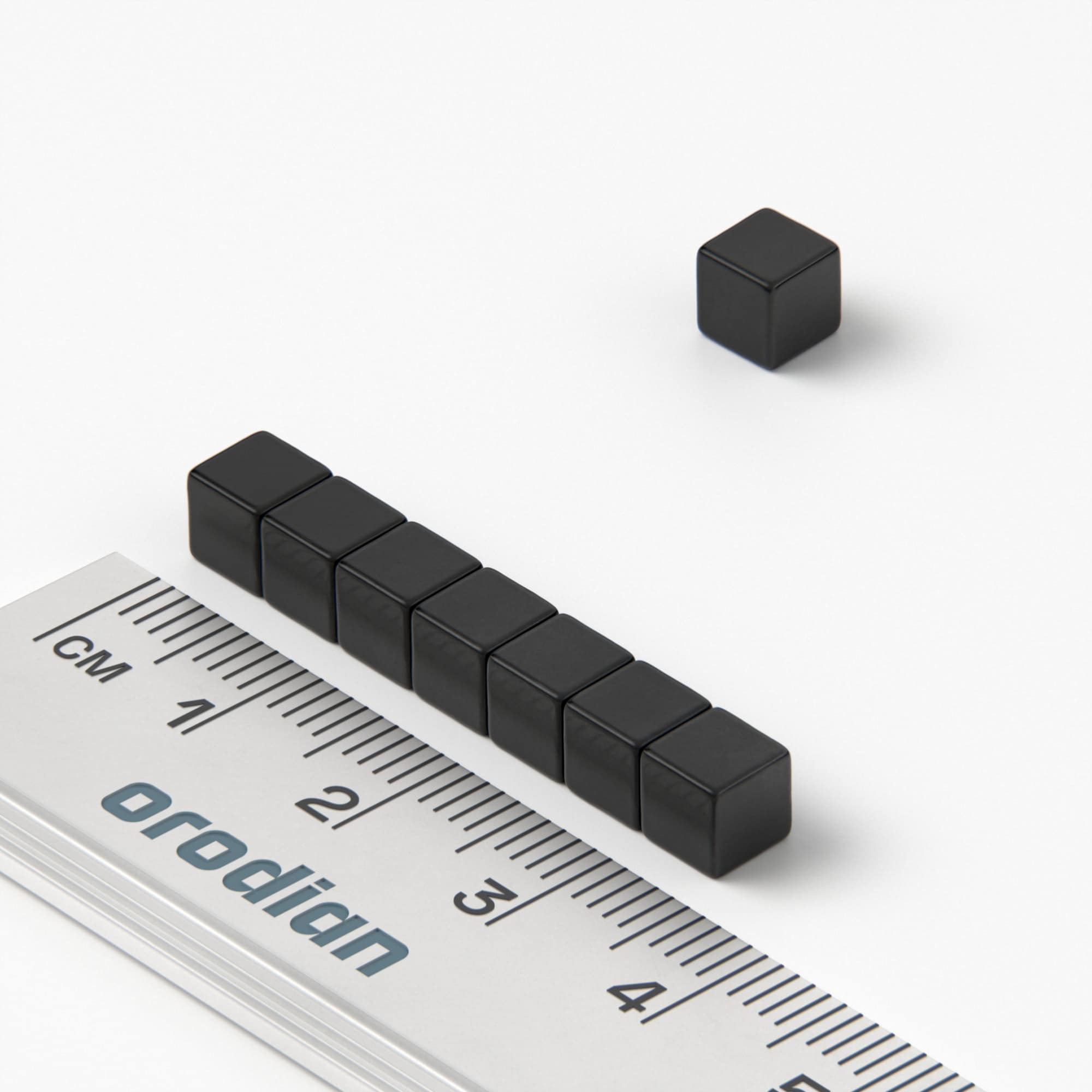 Neodymium magnet, cube, 5×5×5 mm, epoxy - N35