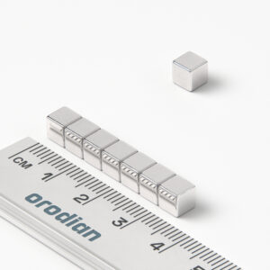 Neodymium magnet, cube, 5×5×5 mm - N35