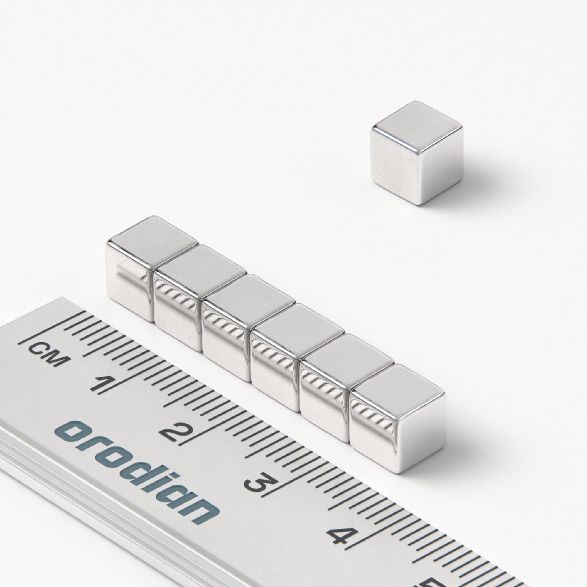 Neodymium magnet, cube, 6×6×6 mm - N42