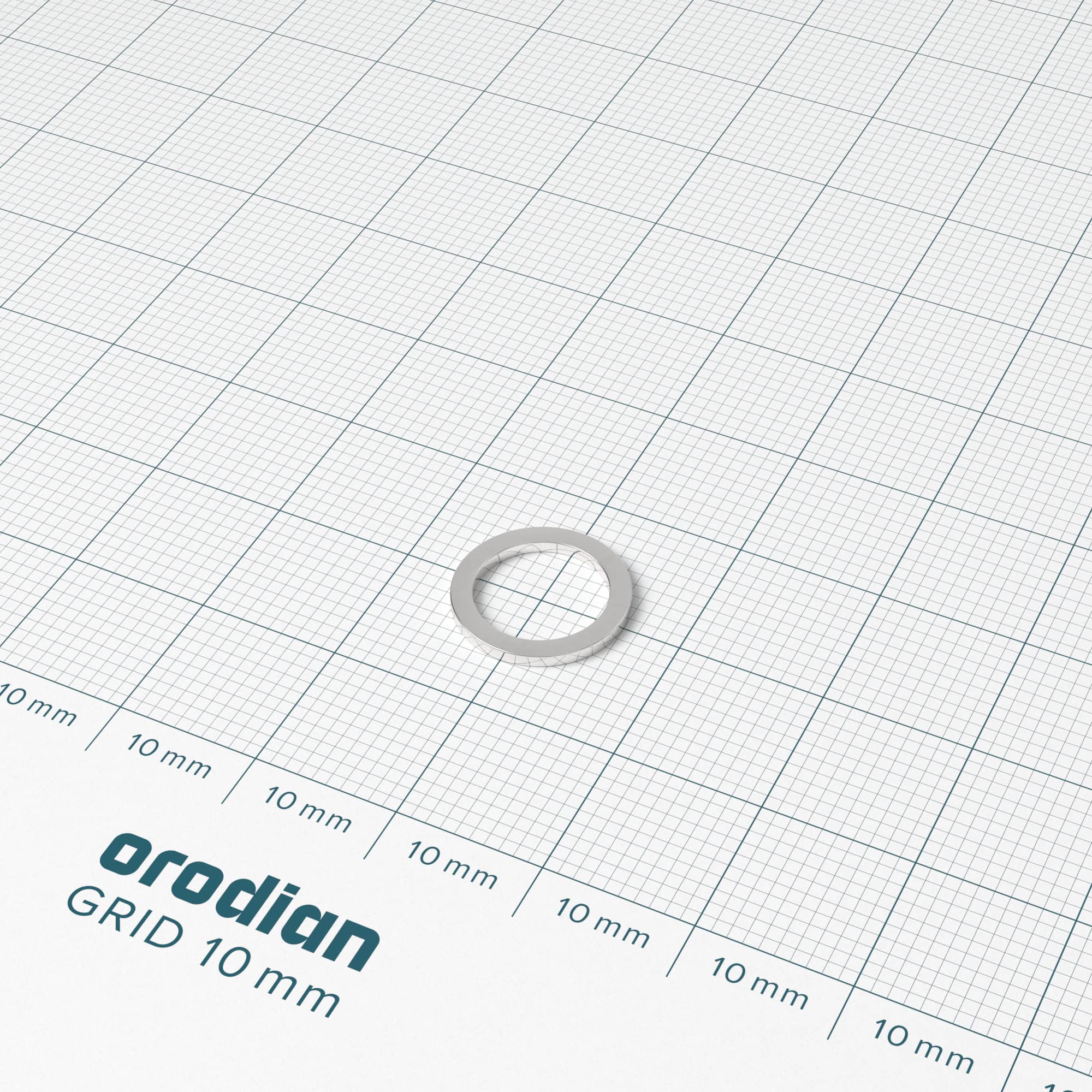 Neodymium magnet, ring, 12-9×1 mm - N38 - Image 2