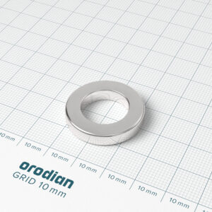 Neodymium magnet, ring, 26.75-16×5 mm - N42
