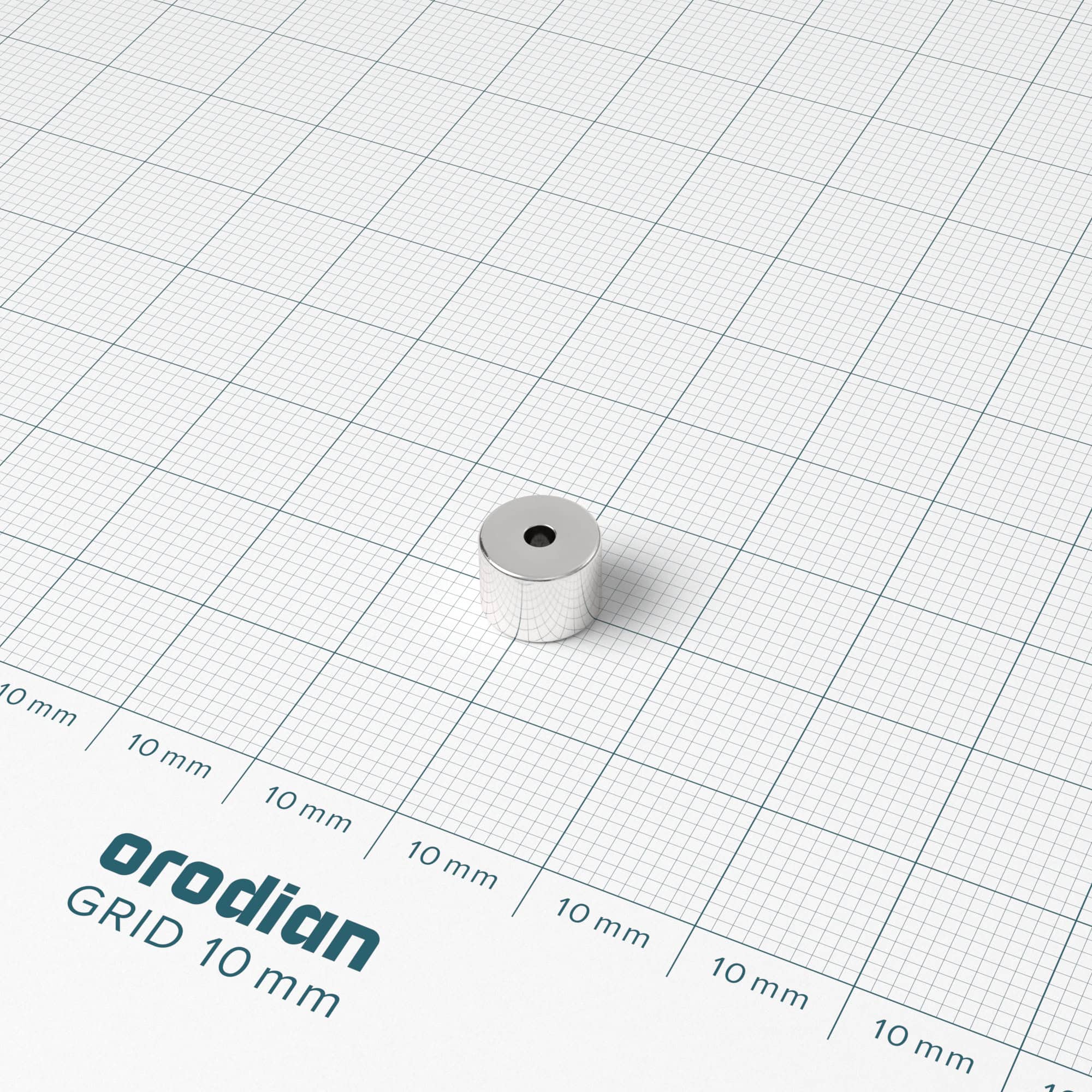 Neodymium magnet, ring, 8-2×6 mm - N50 - Image 2