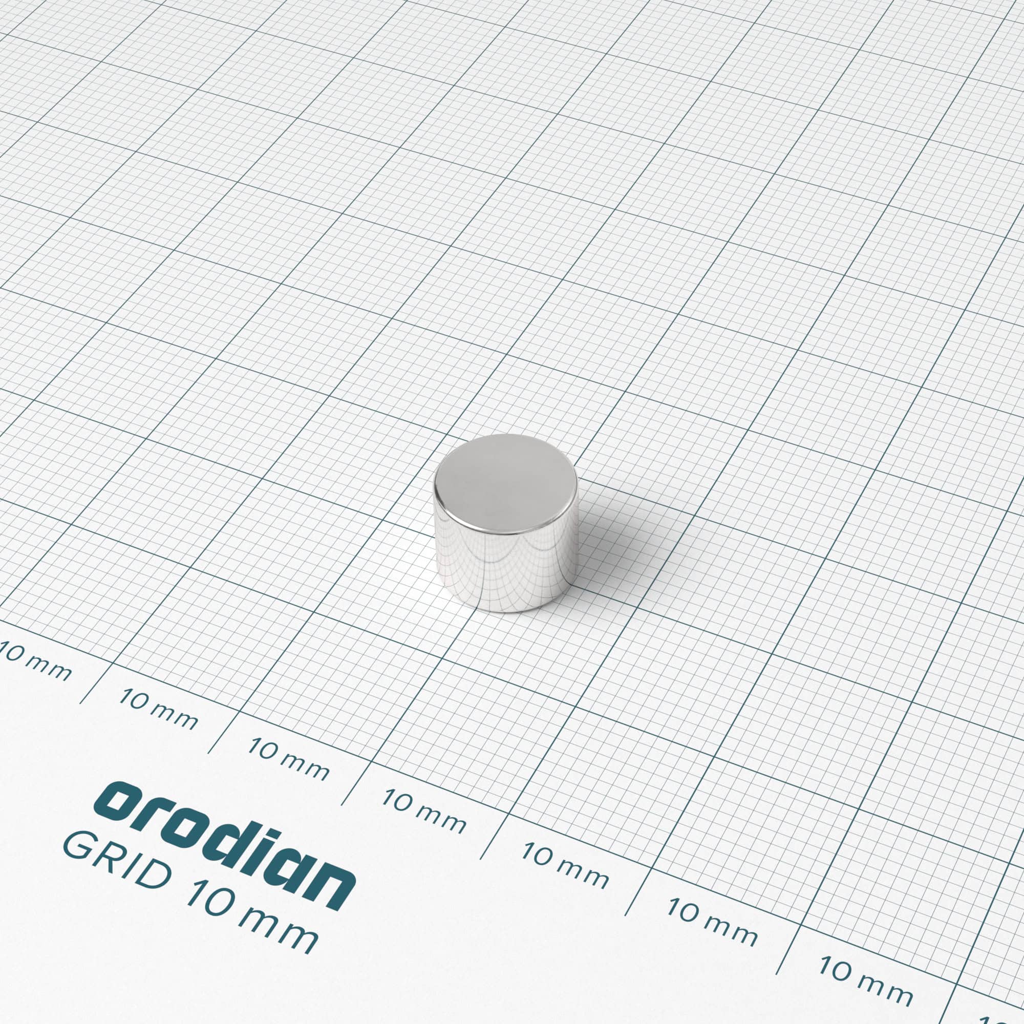 Neodymium magnet, disc, 10×8 mm - N38 - Image 2