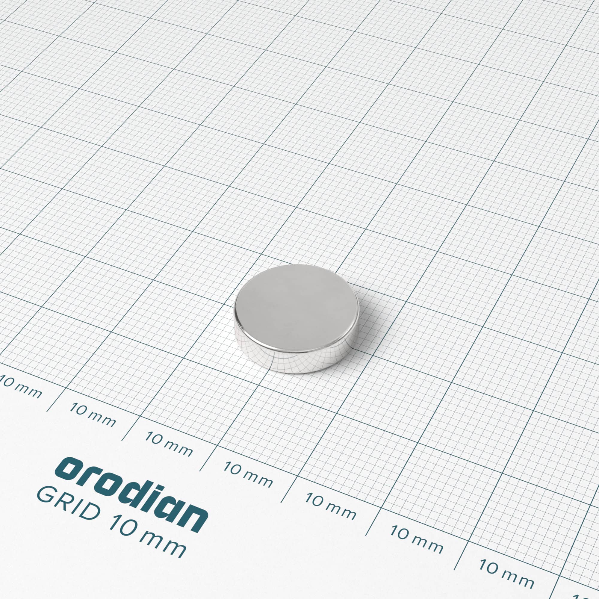 Neodymium magnet, disc, 15×4 mm - N38 - Image 2